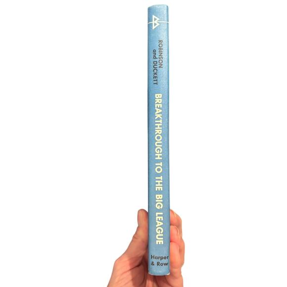 VTG 1965 Breakthrough to the Big League, the Story of Jackie Robinson, HC, VG - Picture 4 of 6